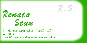 renato stum business card